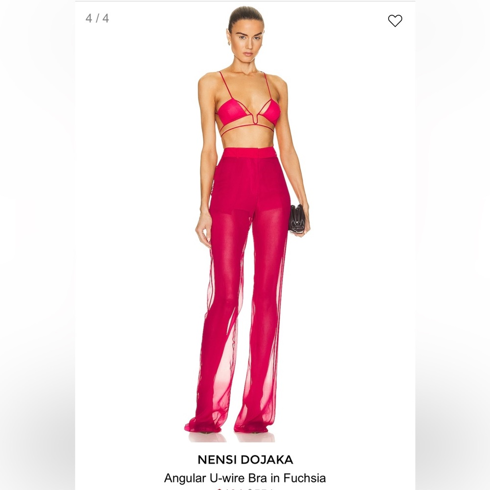 NENSI DOJAKA BRA TOP + PANTS SET IN FUCHSIA